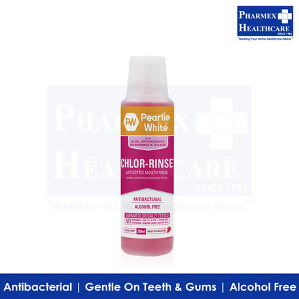 Pearlie White Chlor-Rinse Antiseptic Mouth Rinse 250ml