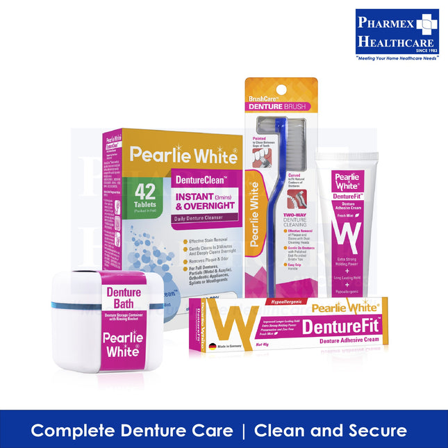 Pearlie White Denture Care Bundle