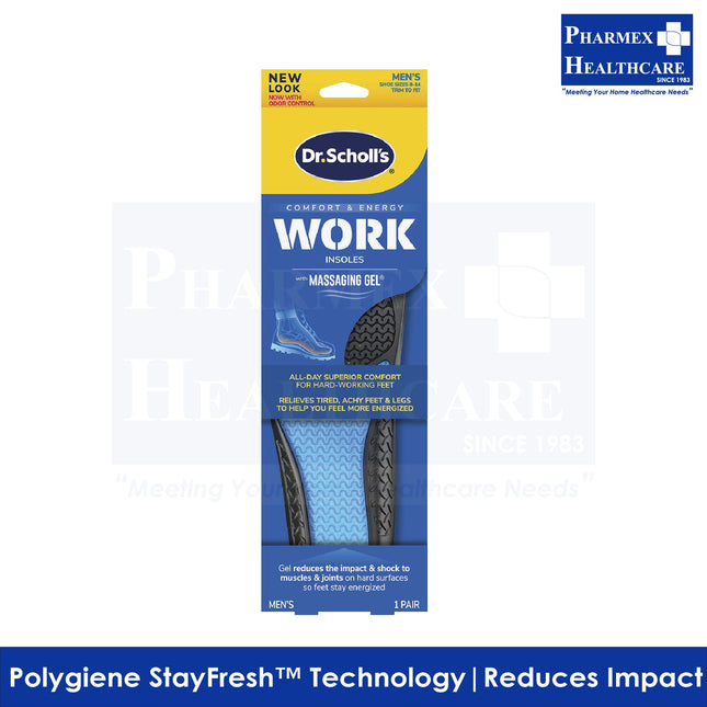 Dr. Scholl Comfort & Energy Work Insoles - Men