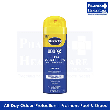 Dr.Scholl OdorX Ultra Odor Fighting Spray Powder 4.7oz
