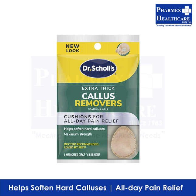 Dr. Scholl Extra Thick Callus Removers 4ct