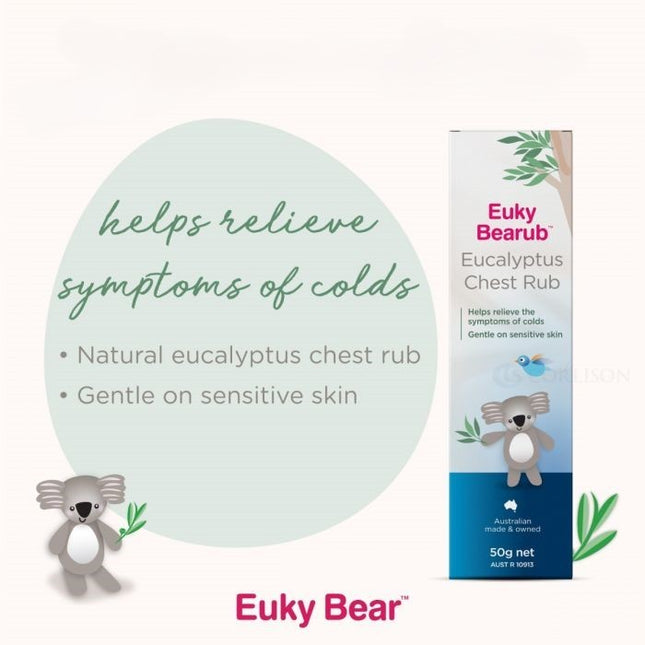 Euky Bear Bearub Eucalyptus Chest Rub 50g-1