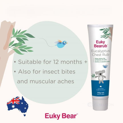 Euky Bear Bearub Eucalyptus Chest Rub 50g-2