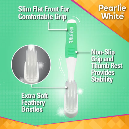 PEARLIE WHITE BrushCare Sensitive Toothbrush, Extra Soft Bristles, 1 Piece - 3932-5