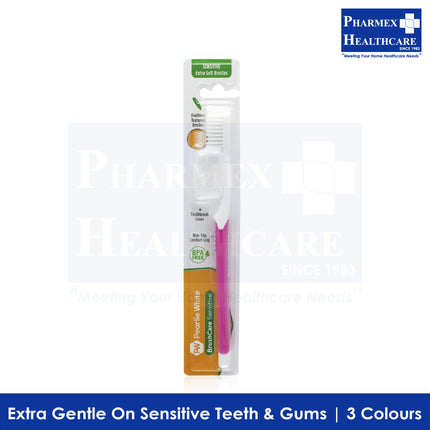 PEARLIE WHITE BrushCare Sensitive Toothbrush, Extra Soft Bristles, 1 Piece - 3934