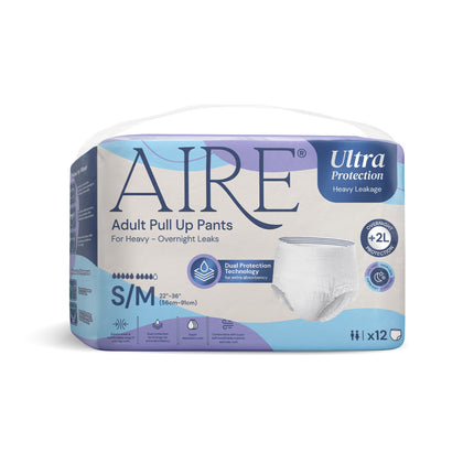 Aire Ultra Protection Adult Diaper Pull Up Pants, 12 Pcs/Bag, 3 Available Sizes - 4076-2
