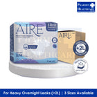 AIRE Ultra Protection Adult Tape Diapers, 12 Bags/Ctn, 3 Available Sizes