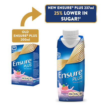 ABBOTT Ensure® Plus Liquid, 237ml (4 Flavours) - 4121-2