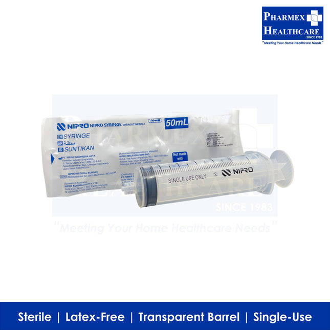 NIPRO Syringes Without Needle Luer Lock (50cc)