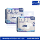 AIRE Ultra Protection Adult Tape Diapers, 12 Pcs/Bag, 3 Available Sizes