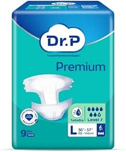Dr. P Premium Level 7 Tape Adult Diapers (3 Available Sizes) - 4177
