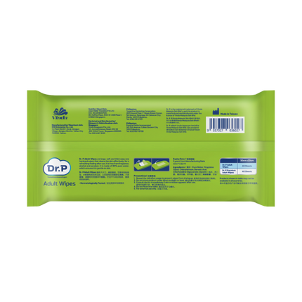 Dr. P Adult Wipes, 40s/Pkt-1