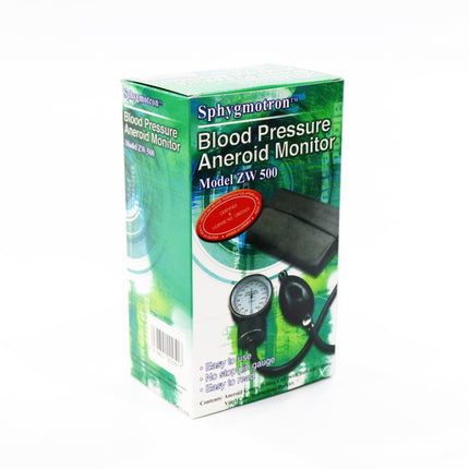 SPHYGMOTRON Blood Pressure Monitor, Aneroid, ZW 500, 1 Set