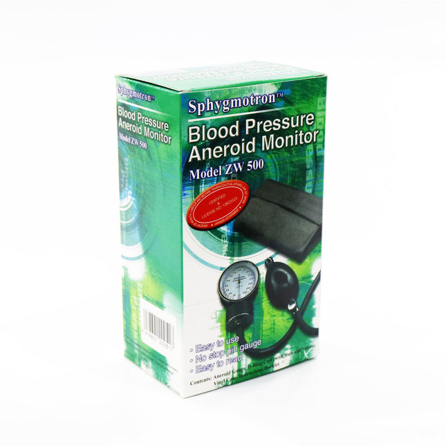 SPHYGMOTRON Blood Pressure Monitor, Aneroid, ZW 500, 1 Set
