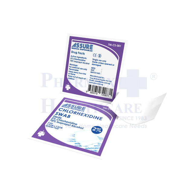 ASSURE 2% Chlorhexidine Swab