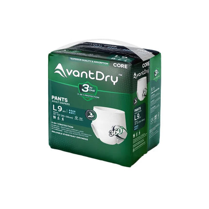 AvantDry® Core Pants Adult Diapers (3 Available Sizes)
