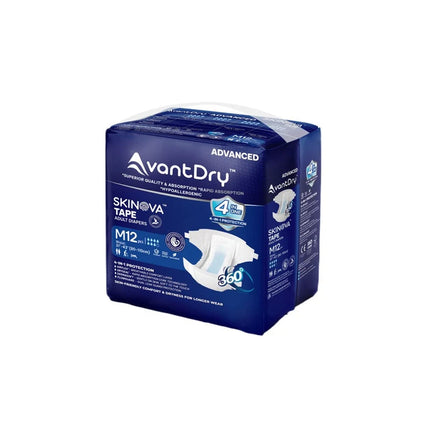 AvantDry® Skinova Advanced Tape Adult Diapers (3 Available Sizes)