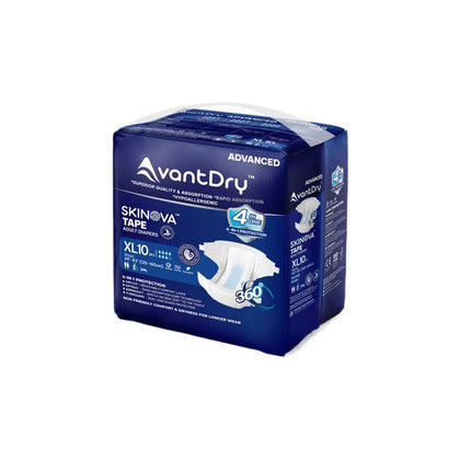 AvantDry® Skinova Advanced Tape Adult Diapers (3 Available Sizes)