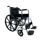 AR-0100 ASSURE Rehab Standard Chrome Wheelchair | Flip-Up Footplate