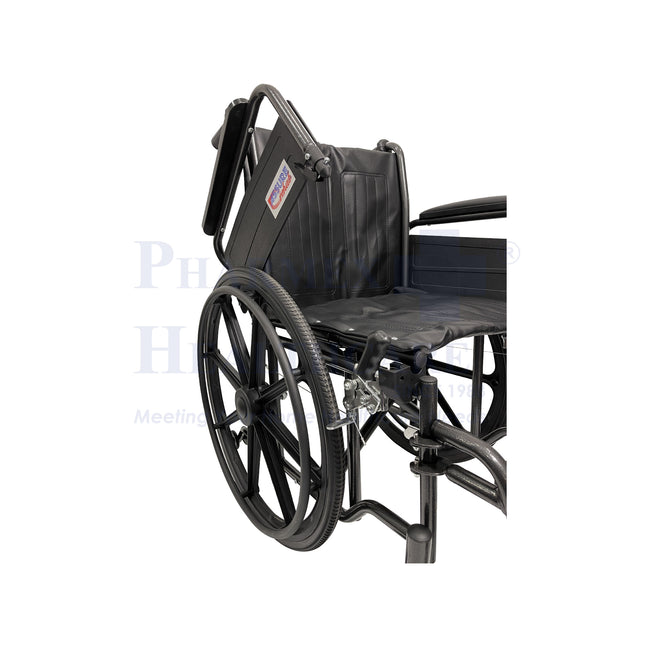 AR-0117/ AR-0118 ASSURE Rehab Heavy Duty Hammertone Wheelchair | Detachable Arm/Footrests