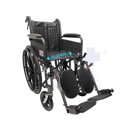 AR-0126/ AR-0127/ AR-0128 ASSURE Rehab Heavy Duty Hammertone Wheelchair