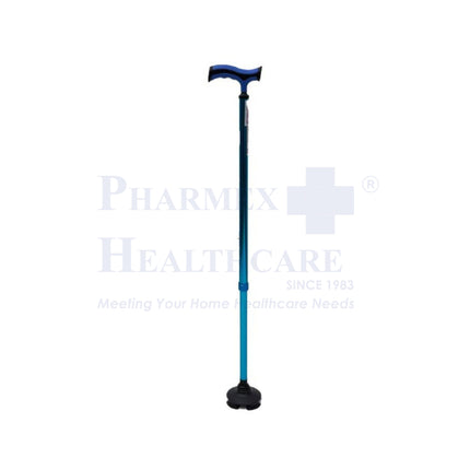 ASSURE Rehab Walking Stick | Shiny Blue Frame