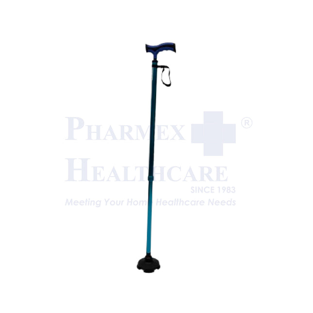 ASSURE Rehab Walking Stick | Shiny Blue Frame