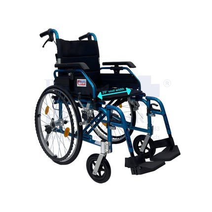 AR-0911 ASSURE Rehab Lightweight Wheelchair | Detachable Arm & Footrests