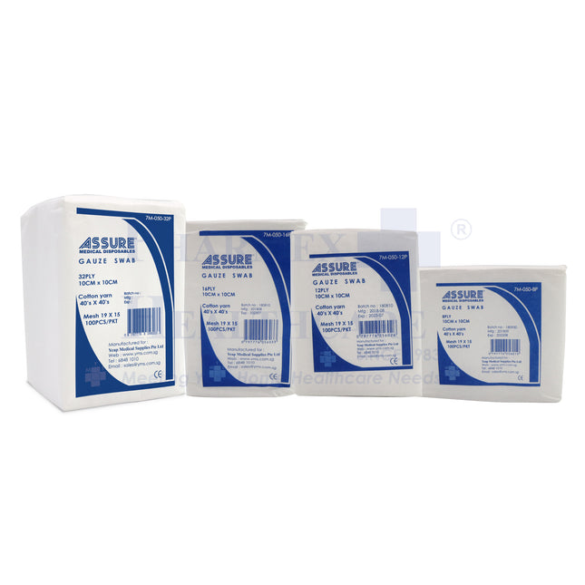 ASSURE Non-Sterile Gauze | 10cm x 10cm