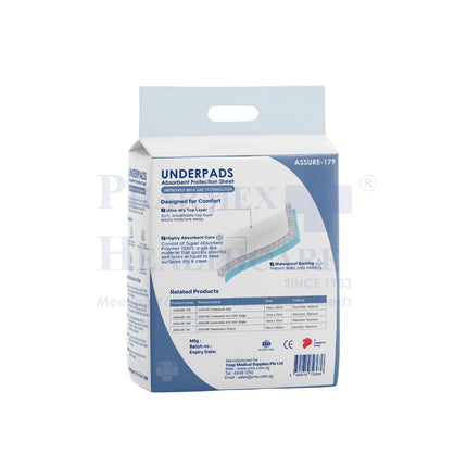 ASSURE Underpads with SAP | 60gm