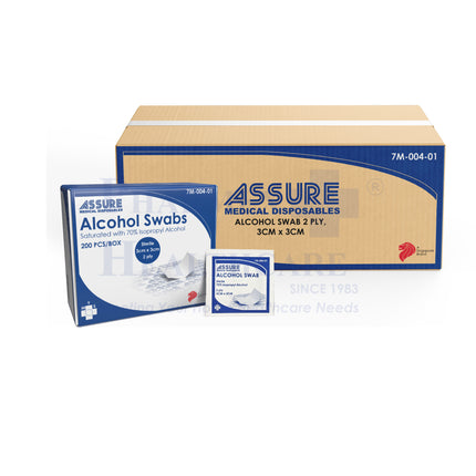 ASSURE Alcohol Swab | Sterile | 3cm x 3cm