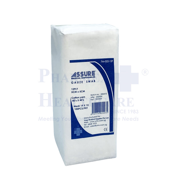 ASSURE-7M-022-12P_ASSURE_Non-Sterile_Gauze_5cm_x_5cm