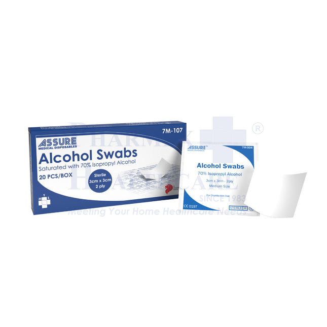 ASSURE Alcohol Swab | Sterile | 3cm x 3cm