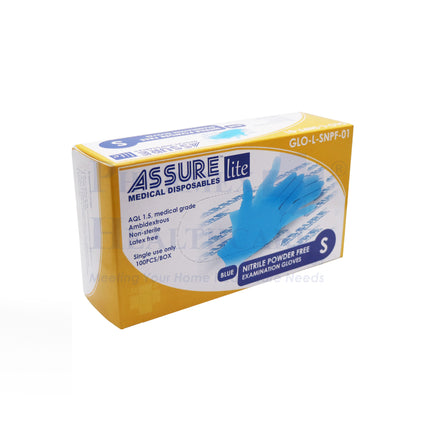 ASSURE Blue Soft Nitrile LITE Powder-Free Gloves