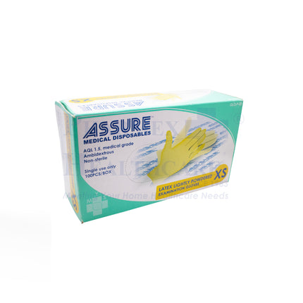 ASSURE Latex Lightly Powdered Gloves