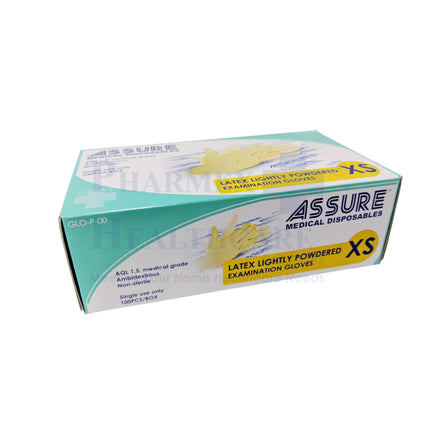 ASSURE Latex Lightly Powdered Gloves