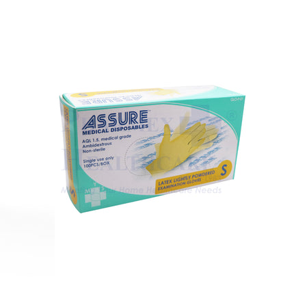 ASSURE Latex Lightly Powdered Gloves