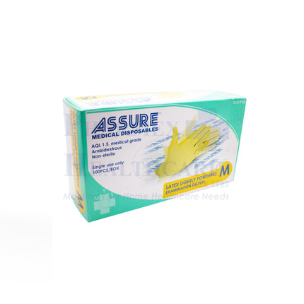 ASSURE Latex Lightly Powdered Gloves
