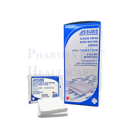 ASSURE Sterile Non-Woven Gauze Swab | 4-Ply