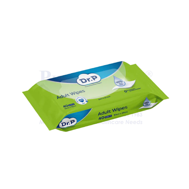 Dr. P Adult Wipes, 40s/Pkt