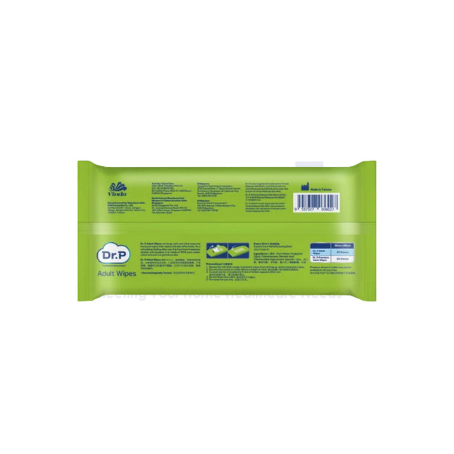 Dr. P Adult Wipes, 40s/Pkt