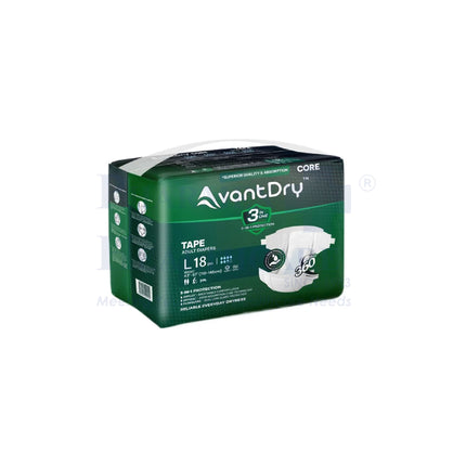 AvantDry® Core Tape Adult Diapers (3 Available Sizes)