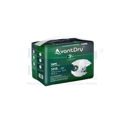 AvantDry® Core Tape Adult Diapers (3 Available Sizes)