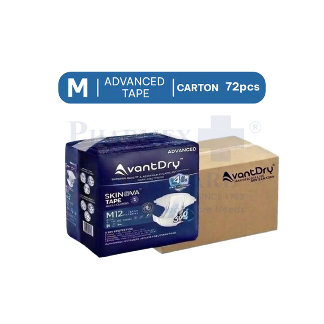 AvantDry® Skinova Advanced Tape Adult Diapers (3 Available Sizes)