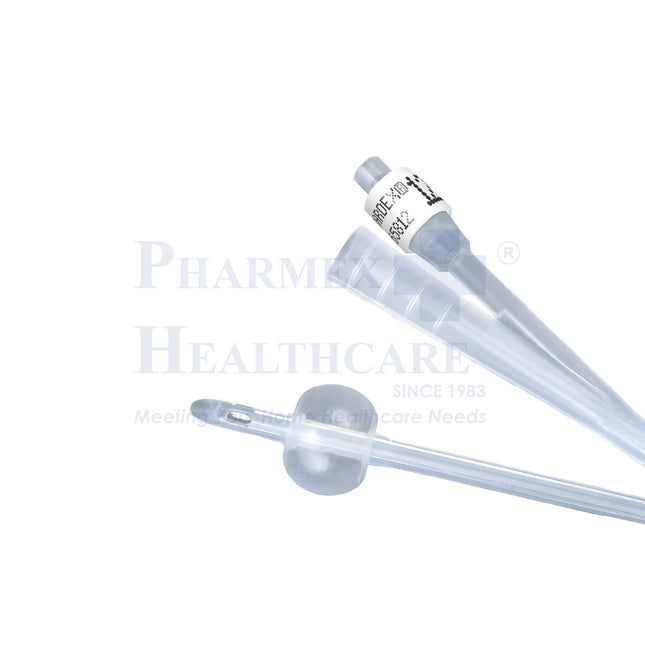 BARDEX All Silicone Foley Catheter, 2 Way, 5ml Balloon, 12pcs/Box
