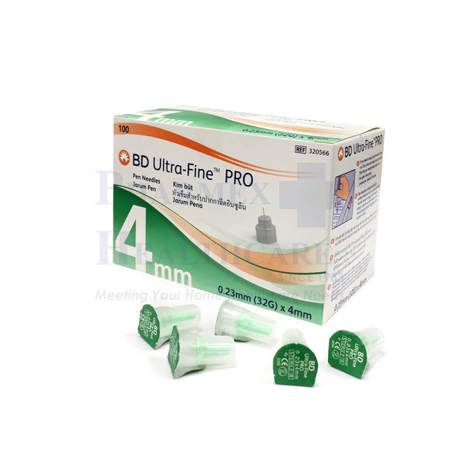 BD Ultra-Fine™ Pro Pen Needles 0.23mm (32G) x 4mm, 100's/Box