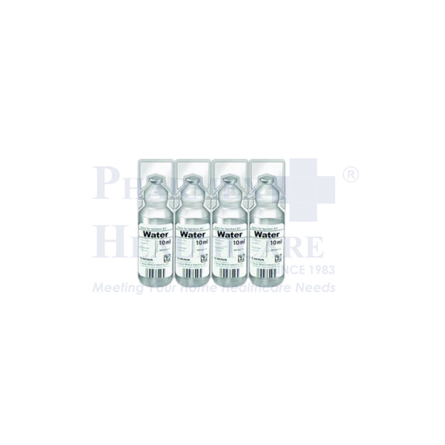 B BRAUN Miniplasco WATER FOR INJECTIONS, 10ml, 1 Ampoule