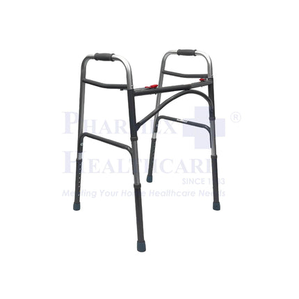 DRIVE Bariatric Steel Folding Walker, Two Button, XL