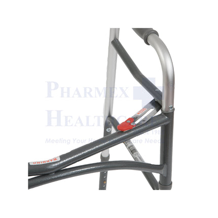 DRIVE Bariatric Steel Folding Walker, Two Button, XL