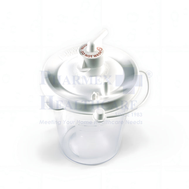 DeVilbiss 800ml Disposable Collection Bottle for VacuAide QSU Suction Pump